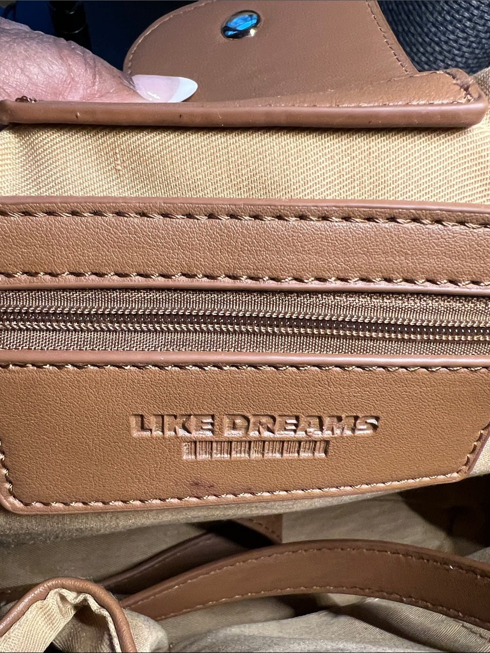 Woven Crossbody Bag in Tan and Brown - Picture 9 of 9